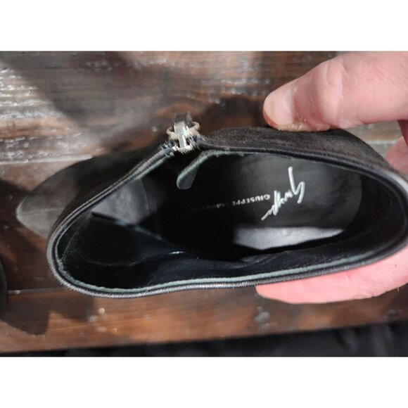 Giuseppe Zanotti Vero Black Suede Platform Heeled Booties/Sz. 8 (US) - Picture 7 of 10